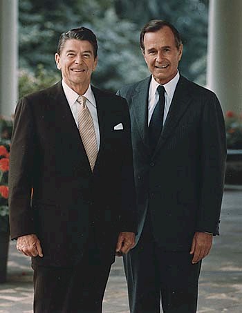 President Ronald Reagan and Vice President George Herbert Walker Bush